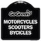 Signmission Go Green Go Green Motorcycles Scooters Bicycles Heavy-Gauge Aluminum Sign, 18" x 18", BW-1818-23934 A-DES-BW-1818-23934 - alternate 1